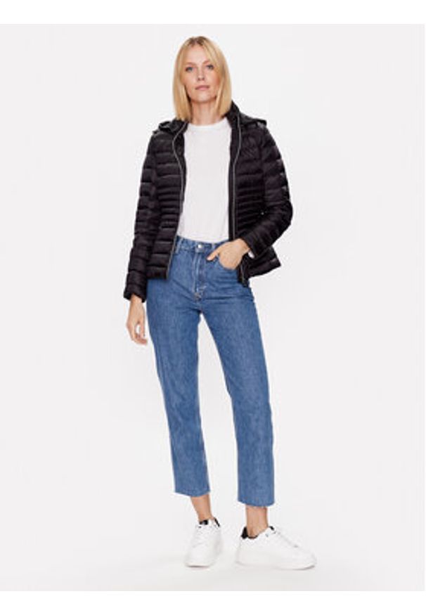 Geox Kurtka puchowa Jaysen W3525B-T2449 F9000 Czarny Regular Fit. Kolor: czarny. Materiał: syntetyk, puch