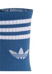 Adidas - adidas Zestaw 3 par wysokich skarpet unisex 3-Stripes JZ4941 Kolorowy. Materiał: materiał, bawełna. Wzór: kolorowy #4