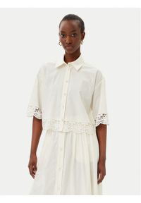 TwinSet - TWINSET Koszula 251TT2093 Écru Loose Fit. Materiał: bawełna
