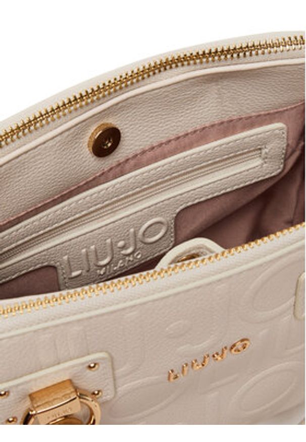 Liu Jo Torebka Ecs S Satchel AF5163 E0538 Écru. Materiał: skórzane