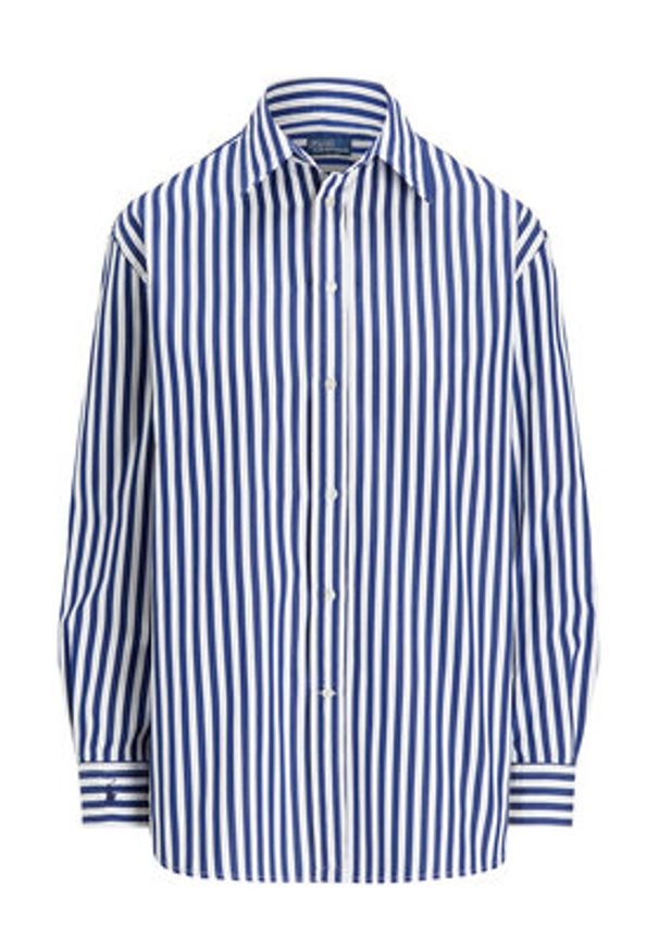 Polo Ralph Lauren Koszula 211968218001 Granatowy Oversize. Typ kołnierza: polo. Kolor: niebieski. Materiał: bawełna