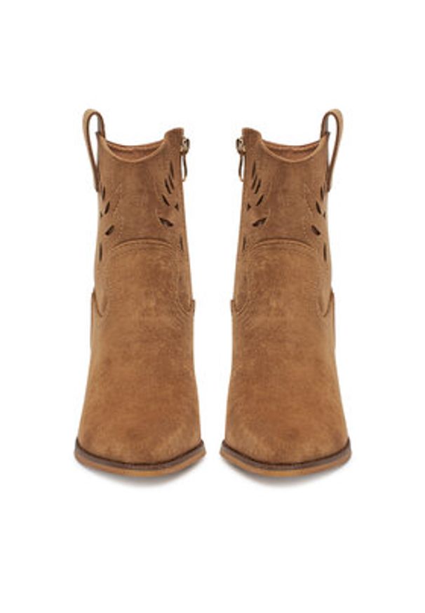 DeeZee Botki 220565-1 Brązowy. Kolor: brązowy. Materiał: materiał