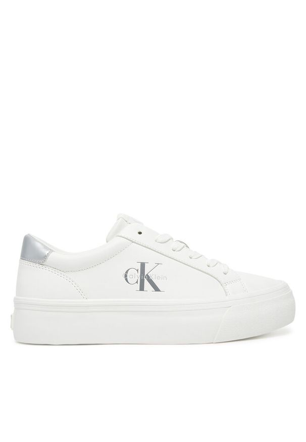 Sneakersy Calvin Klein Jeans. Kolor: biały