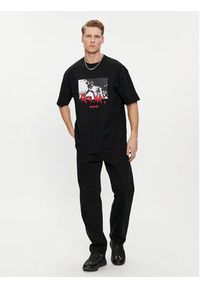 Hugo T-Shirt Domenade 50504871 Czarny Oversize. Kolor: czarny. Materiał: bawełna