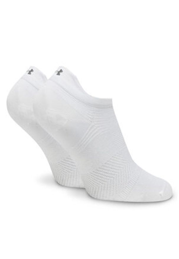 Under Armour Zestaw 3 par niskich skarpet unisex UA ArmourDry® Run 1386237 Biały. Kolor: biały. Materiał: materiał, poliester. Sport: bieganie