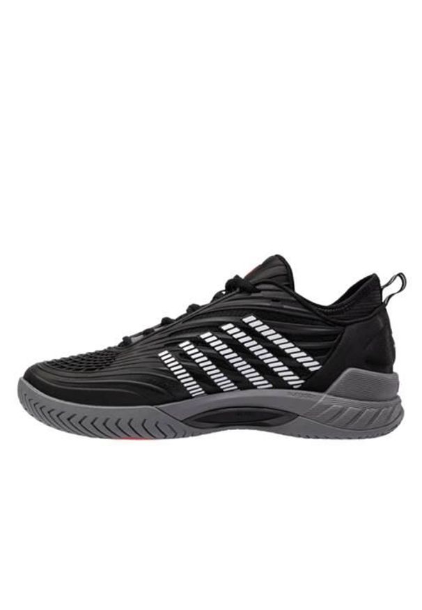 Buty do chodzenia męskie K-Swiss Hypercourt Supreme 2. Zapięcie: sznurówki. Kolor: czarny. Materiał: materiał, syntetyk, tkanina. Szerokość cholewki: normalna. Sport: turystyka piesza
