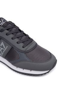 EA7 Emporio Armani Sneakersy 7X000337 AF18613 MZ845 Szary ciemny. Kolor: szary. Materiał: skóra #3