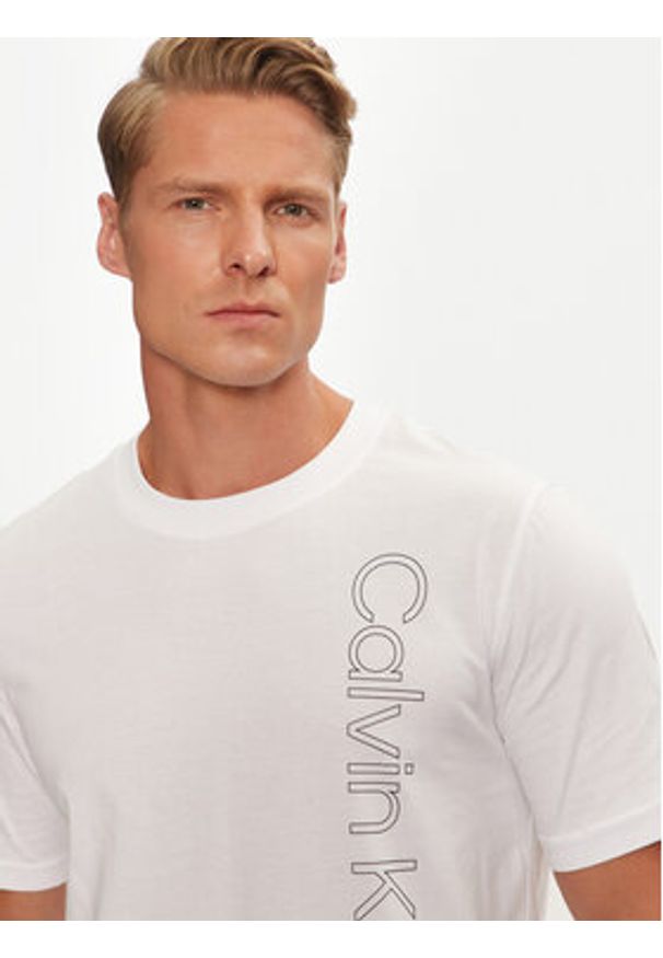 Calvin Klein Performance T-Shirt 00GMF4K113 Biały Regular Fit. Kolor: biały. Materiał: bawełna
