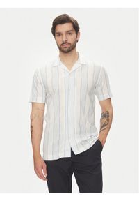 Lindbergh Koszula 30-203419 Błękitny Relaxed Fit. Kolor: niebieski. Materiał: bawełna