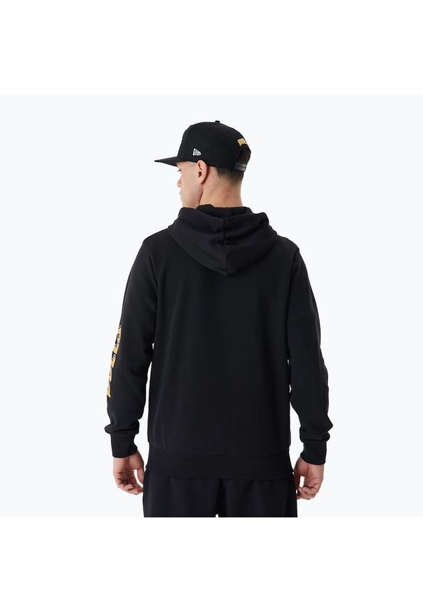 Bluza męska New Era Team Script FZ Hoody Chicago Bulls. Kolor: czarny