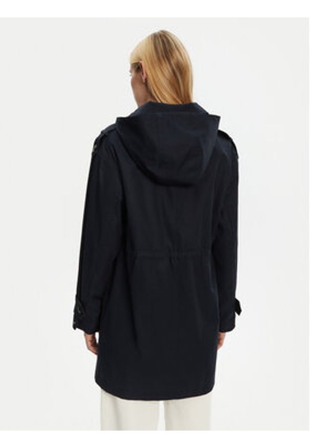 TOMMY HILFIGER - Tommy Hilfiger Parka Essential WW0WW43742 Granatowy Regular Fit. Kolor: niebieski. Materiał: bawełna