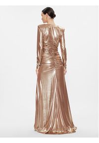 Babylon Sukienka wieczorowa T_S00833 Złoty Regular Fit. Kolor: złoty. Materiał: syntetyk. Styl: wizytowy #3