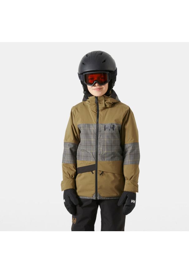 Dziecięca kurtka narciarska Helly Hansen Summit 2.0. Kolor: brązowy. Sezon: zima. Sport: narciarstwo