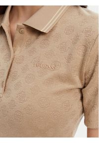 Guess Sweter V5YP01 KCX12 Beżowy Regular Fit. Kolor: beżowy. Materiał: wiskoza, syntetyk #2