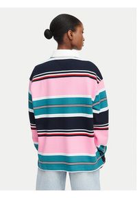 Tommy Jeans Polo DW0DW23483 Kolorowy Regular Fit. Typ kołnierza: polo. Materiał: bawełna. Wzór: kolorowy #2