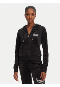 Juicy Couture Bluza Robertson JCBAS125805 Czarny Regular Fit. Kolor: czarny. Materiał: syntetyk