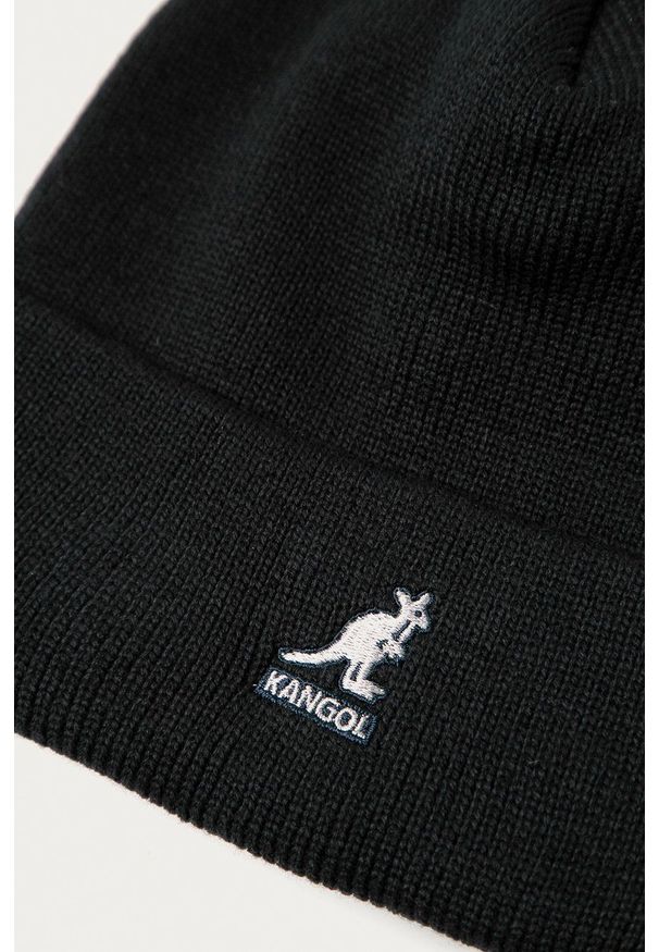 Kangol - Czapka. Kolor: niebieski. Materiał: dzianina