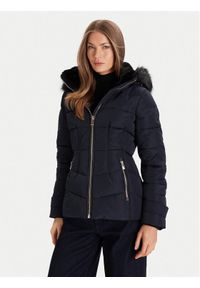 Morgan Kurtka puchowa 252-GITELA Granatowy Regular Fit. Kolor: niebieski. Materiał: syntetyk #1