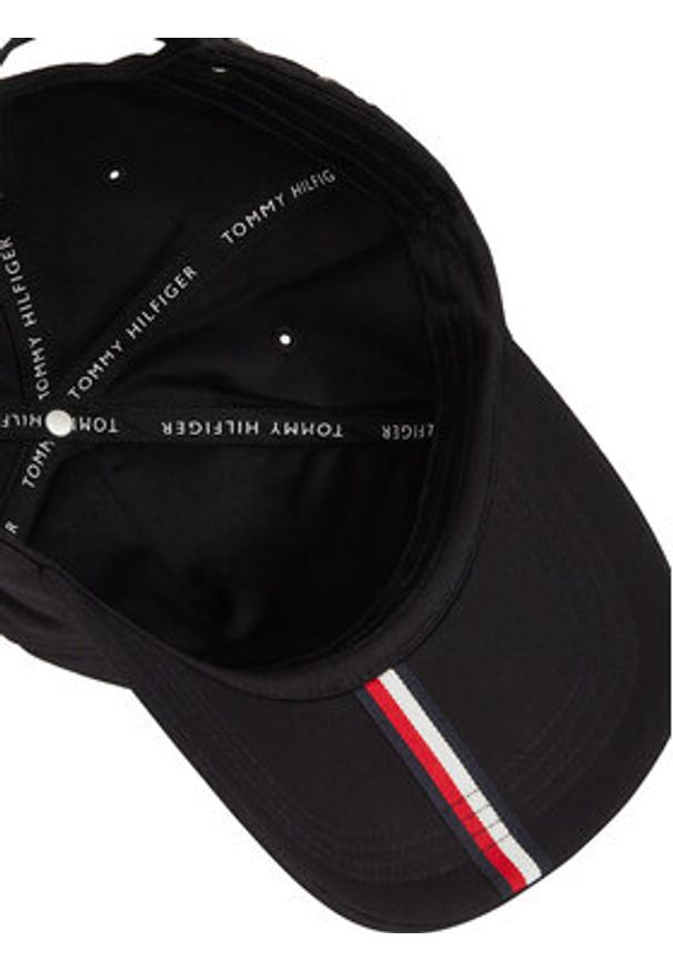 TOMMY HILFIGER - Tommy Hilfiger Czapka z daszkiem Th Foundation Soft 6 Panel Cap AM0AM13162 Czarny. Kolor: czarny. Materiał: materiał, bawełna