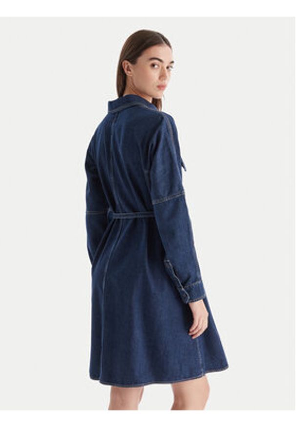 Weekend Max Mara Sukienka jeansowa Balenio 2525226081 Granatowy Regular Fit. Kolor: niebieski. Materiał: bawełna