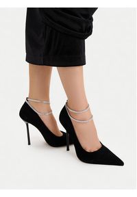 Eva Minge Szpilki EO-SALMA-LT1677-36 Czarny. Kolor: czarny. Materiał: skóra, zamsz. Obcas: na szpilce #3