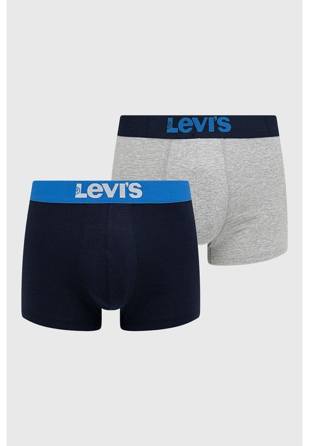 Levi's® - Levi's bokserki (2-pack) męskie kolor granatowy. Kolor: niebieski