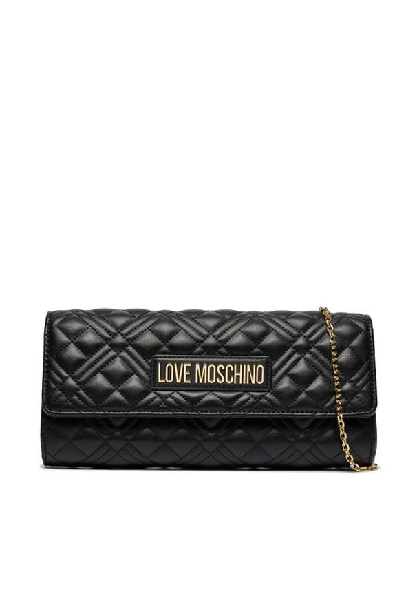 Love Moschino - LOVE MOSCHINO Torebka JC4294PP0ILA0000 Czarny. Kolor: czarny. Materiał: skórzane