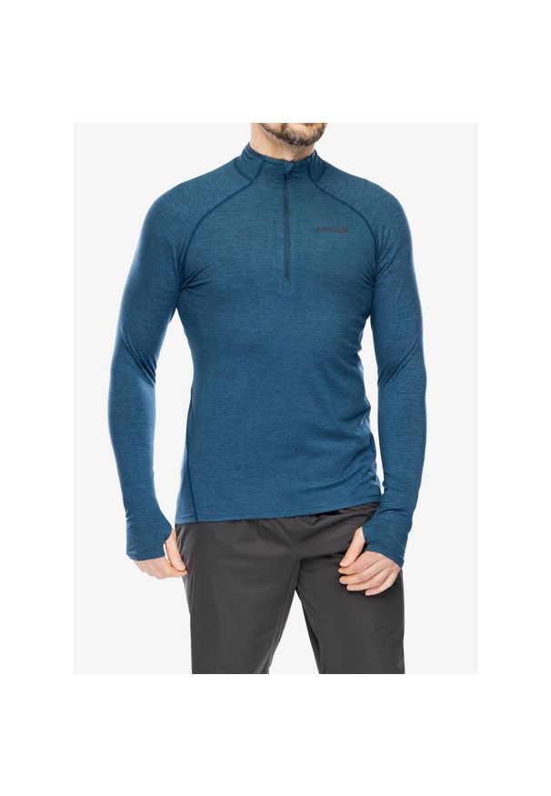 Bluza z zamkiem męska Inov-8 Train Elite Mid LSZ. Kolor: niebieski