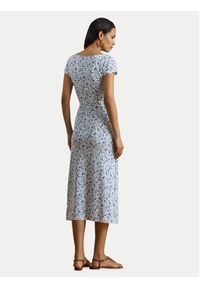 Lauren Ralph Lauren - LAUREN RALPH LAUREN Sukienka codzienna 200P09120001 Niebieski jasny Slim Fit. Okazja: na co dzień. Kolor: niebieski. Materiał: bawełna. Typ sukienki: proste. Styl: casual #5