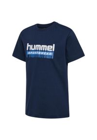 Koszulka sportowa dziecięca Hummel Tukas T-shirt. Kolor: niebieski