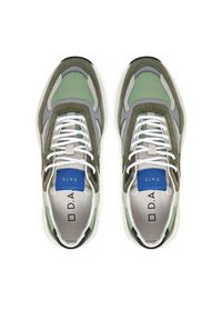 D.A.T.E. Sneakersy Fuga M421-FG-NY Zielony. Kolor: zielony. Materiał: zamsz, skóra