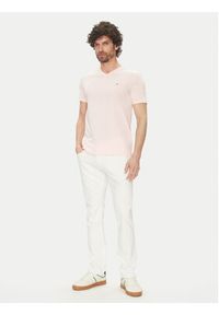 Tommy Jeans T-Shirt Jaspe DM0DM20364 Różowy Slim Fit. Kolor: różowy. Materiał: bawełna #4