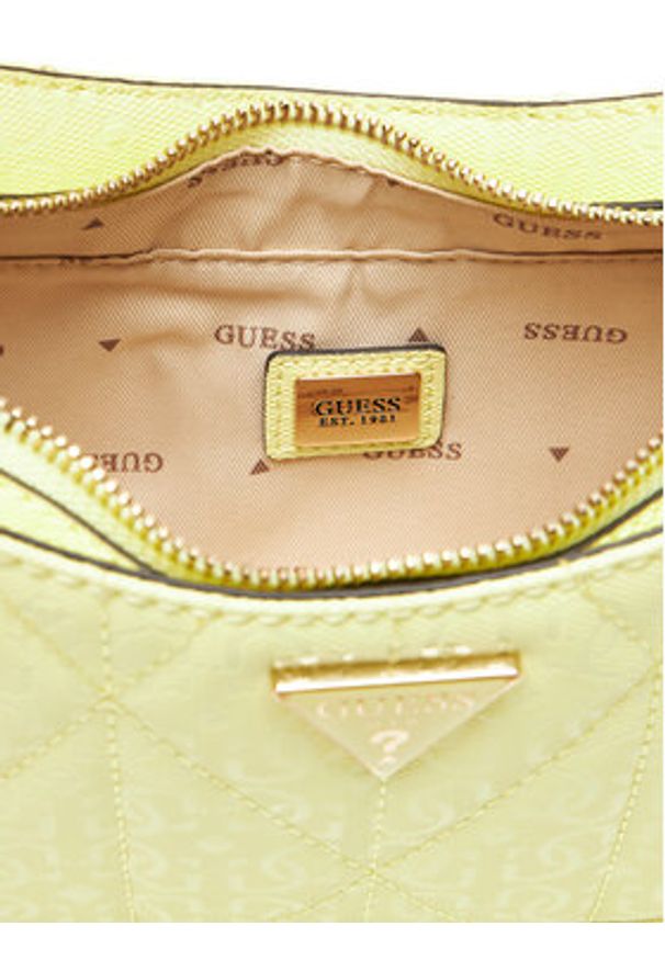Guess Torebka Aldina HWGG96 63170 Żółty. Kolor: żółty. Materiał: skórzane