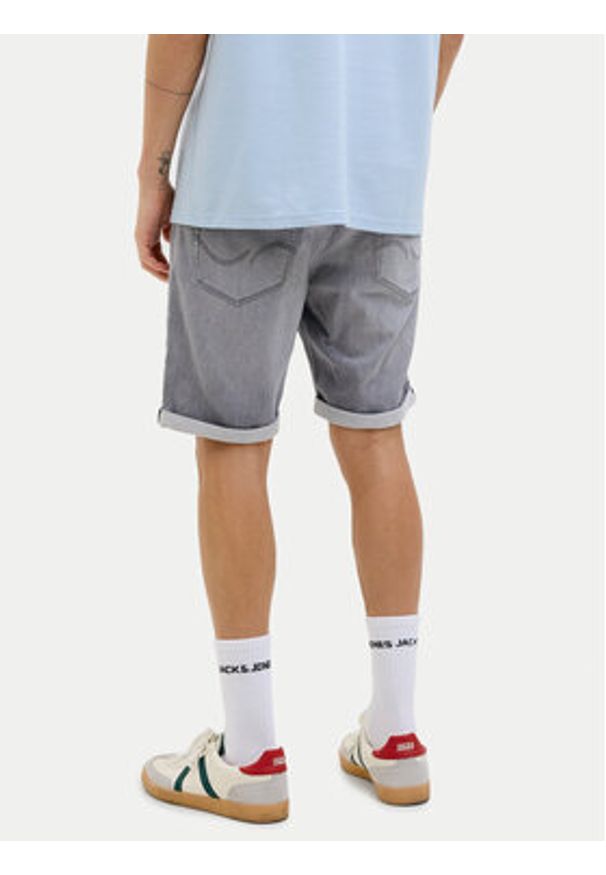 Jack & Jones - Jack&Jones Szorty jeansowe Rick 12269503 Szary Regular Fit. Kolor: szary. Materiał: bawełna