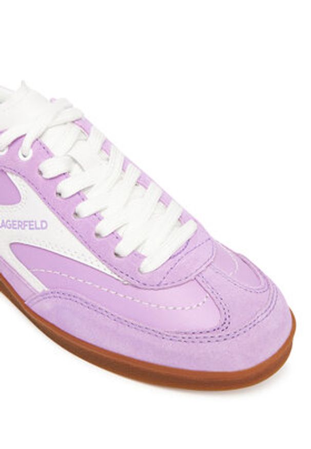 Karl Lagerfeld - KARL LAGERFELD Sneakersy KL63855 Różowy. Kolor: różowy. Materiał: skóra