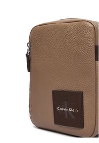 Calvin Klein Saszetka Bold Pebble Ssnl Simple Reporter LV04D3624G Beżowy. Kolor: beżowy. Materiał: skóra #4