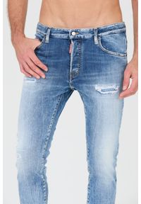 DSQUARED2 Niebieskie męskie jeansy Skater, Rozmiar 52. Kolor: niebieski