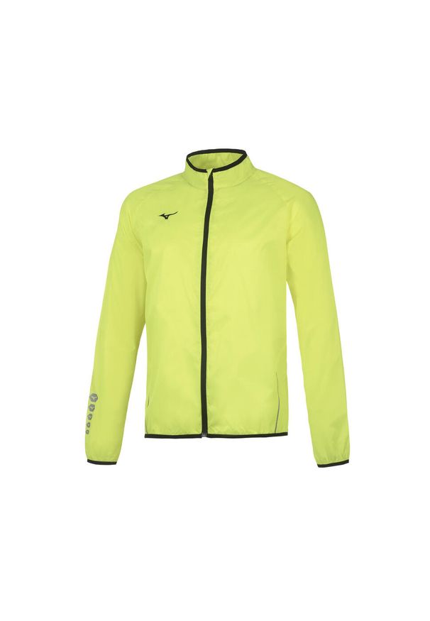 Kurtka przeciwdeszczowa Mizuno authentic. Kolor: wielokolorowy, żółty, czarny. Sport: bieganie