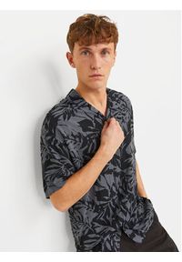 Jack & Jones - Jack&Jones Koszula Monochrome Resort 12249210 Szary Relaxed Fit. Kolor: szary. Materiał: wiskoza