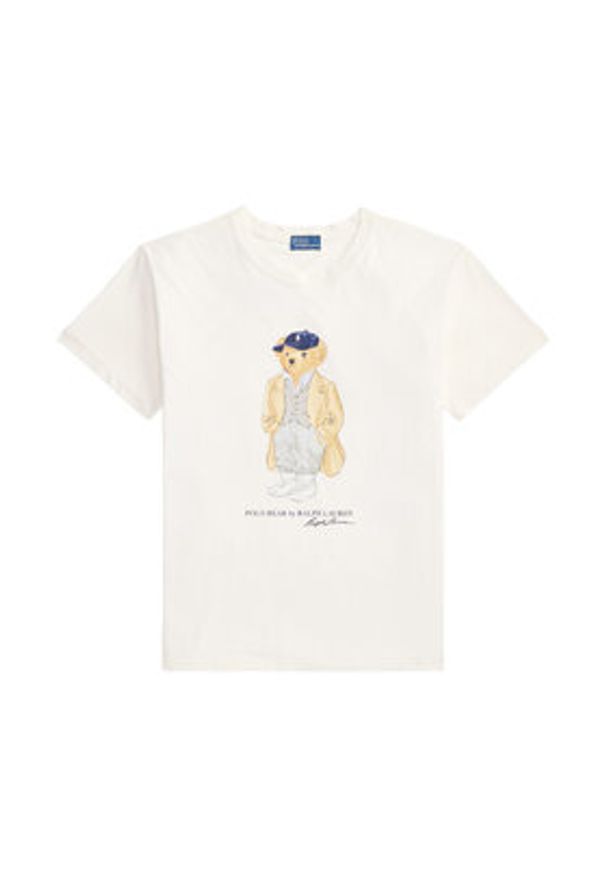Polo Ralph Lauren T-Shirt 211971752001 Biały Straight Fit. Typ kołnierza: polo. Kolor: biały. Materiał: bawełna