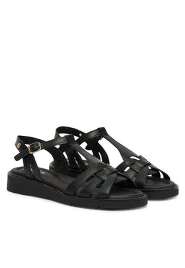 Pikolinos Sandały Roquetas W9B-0789 Czarny. Kolor: czarny. Materiał: skóra