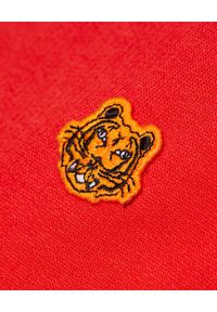 Kenzo - KENZO - Czerwona bluza Tiger Crest. Kolor: czerwony. Materiał: bawełna. Długość rękawa: długi rękaw. Długość: długie. Wzór: aplikacja #5