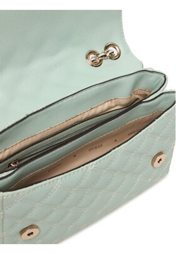 Guess Torebka Giully II HWBQ96 73200 Zielony. Kolor: zielony. Materiał: skórzane