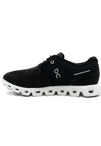 Buty do biegania damskie On Running Cloud 5 Czarne. Kolor: czarny, biały, wielokolorowy. Materiał: tkanina. Sport: bieganie