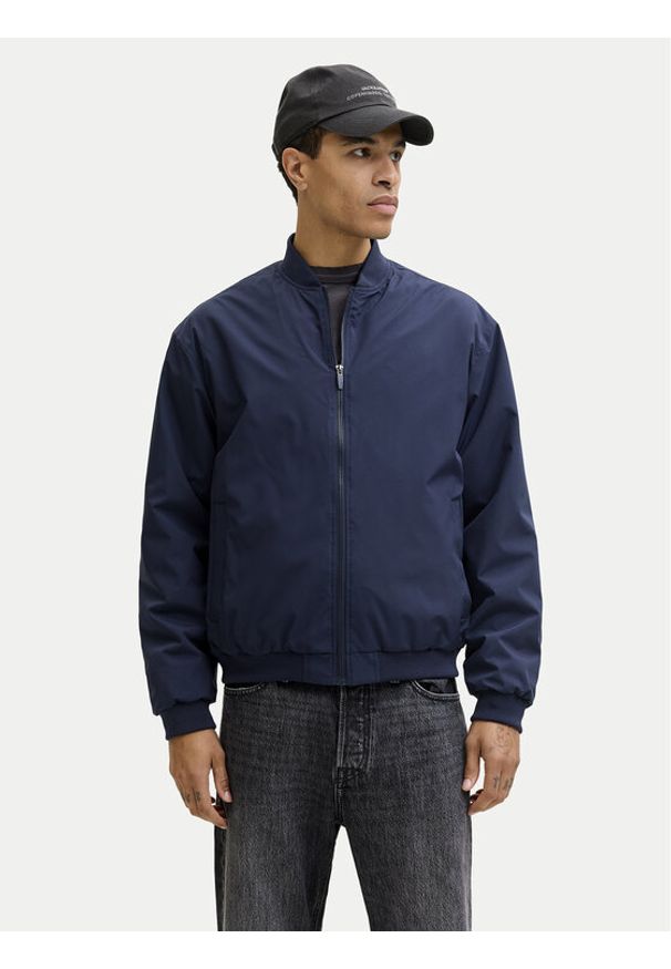 Jack & Jones Kurtka bomber Echarge 12268608 Granatowy Regular Fit. Kolor: niebieski. Materiał: syntetyk