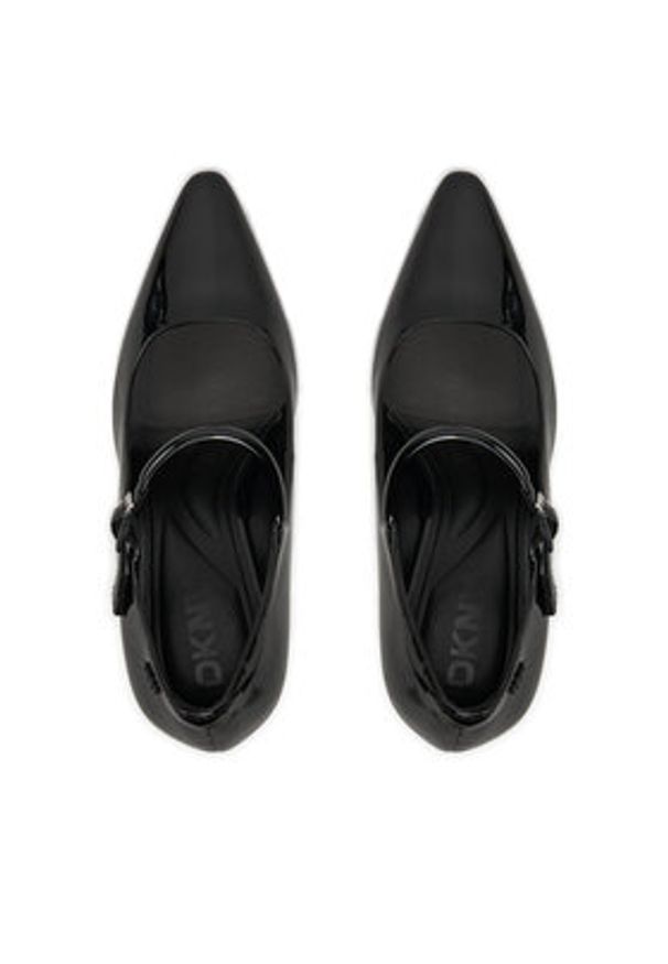 DKNY Czółenka Spruce K4423450 Czarny. Kolor: czarny. Materiał: lakier, skóra