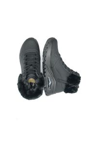 skechers - Buty do chodzenia damskie Skechers Uno Rugged Fall Air. Wysokość cholewki: za kostkę. Zapięcie: sznurówki. Kolor: czarny. Materiał: materiał, syntetyk. Szerokość cholewki: normalna. Sport: turystyka piesza