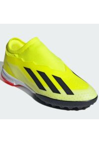 Adidas - Buty adidas X Crazyfast League Ll Tf Jr IF0686 żółte. Kolor: żółty. Materiał: materiał, syntetyk, guma. Szerokość cholewki: normalna #2