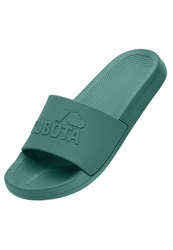 Kubota Klapki Basenowe Basic Plain. Kolor: zielony. Styl: sportowy. Sport: pływanie