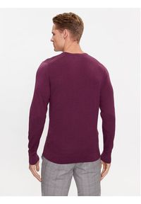 Calvin Klein Sweter Superior K10K109474 Fioletowy Regular Fit. Kolor: fioletowy. Materiał: wełna #3